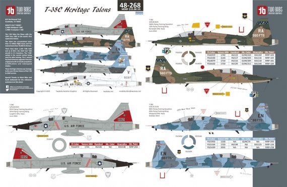 1/48 Northrop T-38C Heritage Talons