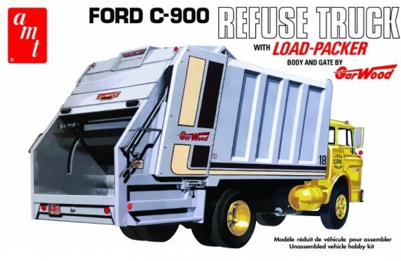 1/25 Ford C-600 Gar Wood Load Packer Garbage Truck