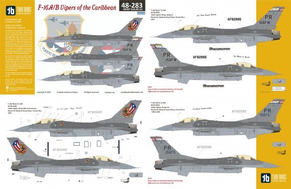 1/48 General-Dynamics F-16A/F-16B Vipers of the Caribbean