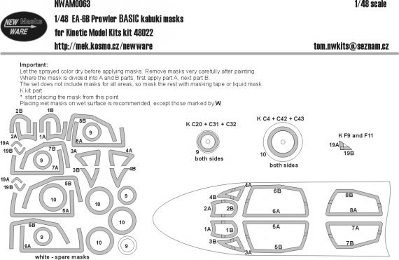 1/48 Mask EA-6B Prowler BASIC