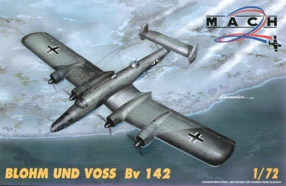 Mach 2 Blohm und Voss Bv-142 Avion Reconnaissance 1/72