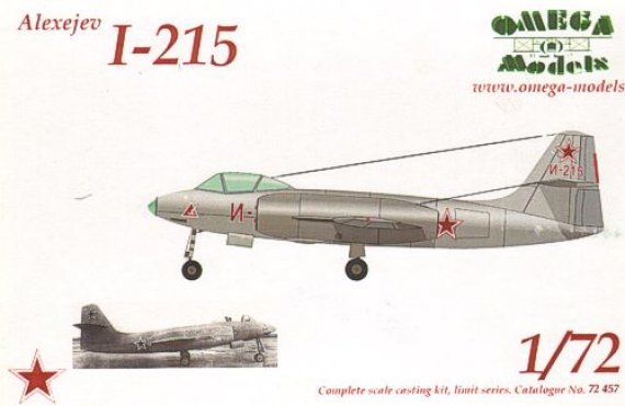 D�cals Alexejev I-215 1/72 Russie Omega Models