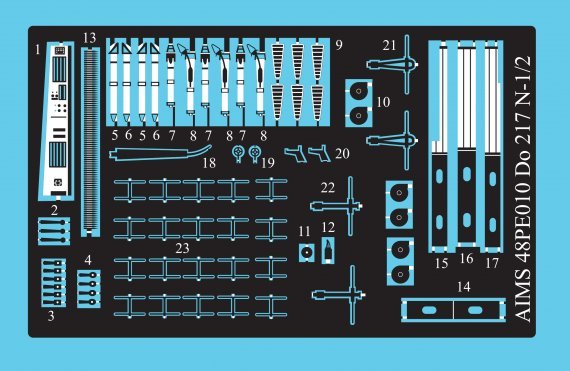 1/48 Dornier Do-217N-1/2 conversion set