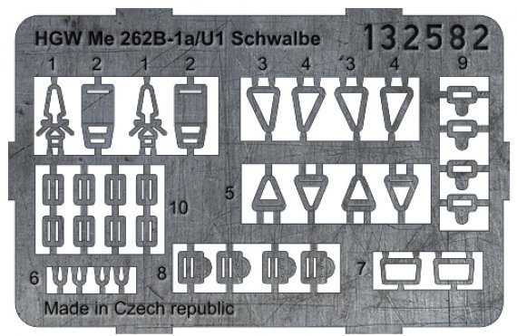 1/32 Seatbelts Me262B Schwalbe