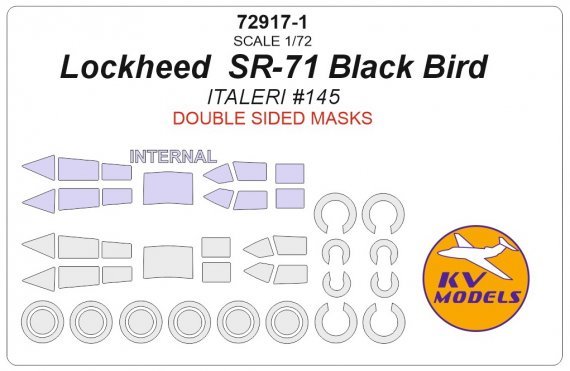 1/72 Lockheed SR-71 Black Bird Double-sided and wheels masks