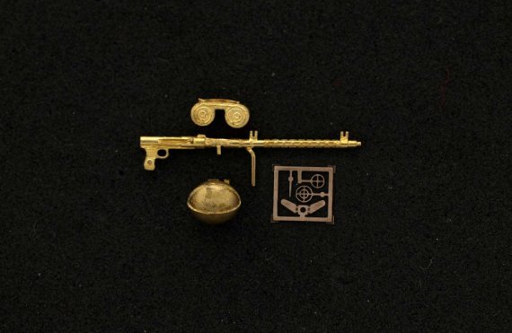 1/72 Mg 15 machine gun with rubber case catchers