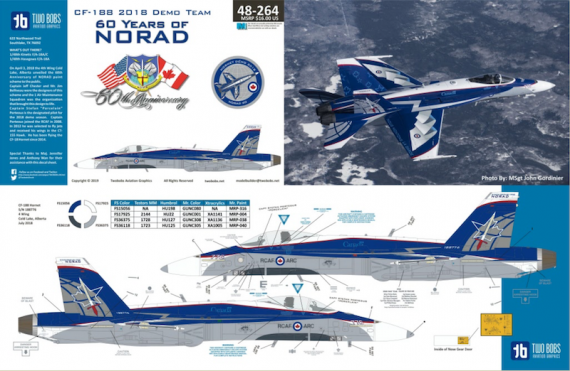 1/48 CF-188 60 Years of NORAD Demo Hornet