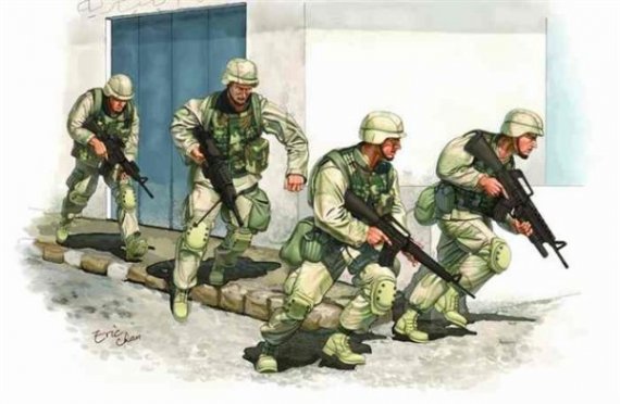 Trumpeter Figurines U.S. Army Iraq 2005 1/35