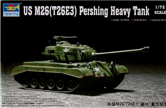 Trumpeter M26T26E3 Pershing Char Lourd 1/72