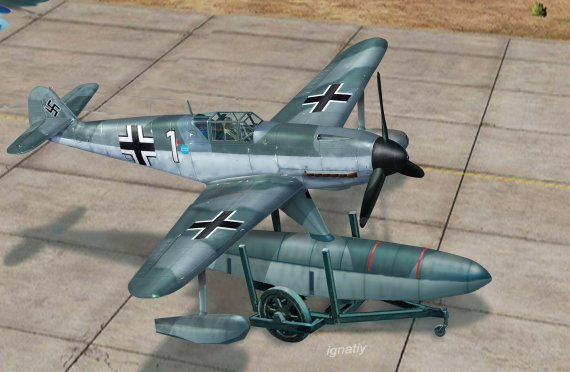 1/48 Messerschmitt Bf-109W-2 float plane