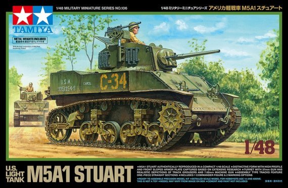 1/48 U.S. Light Tank M5A1 Stuart