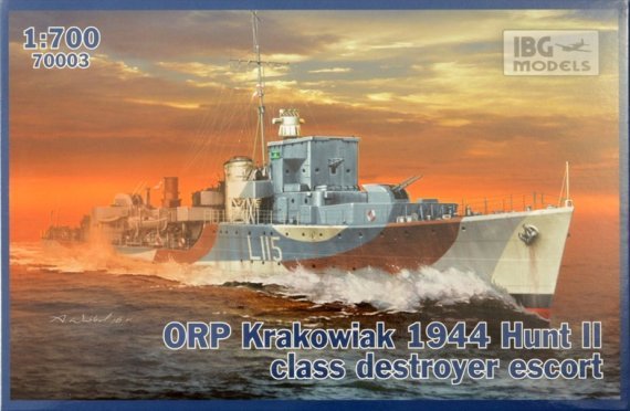 1/700 ORP Krakowiak 1944 Hunt II class destroyer escort