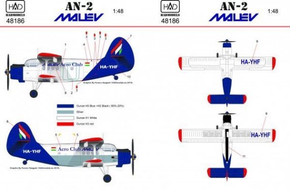 1/48 Decal AN-2 Malv Aero Club