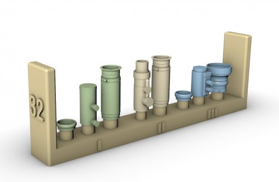 1/48 1x set of Spanner Anlage I, II & III infrared system as use