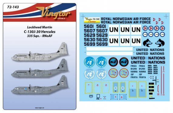 1/72 Lockheed C-130J-30 Hercules, 335 Sqn. RNoAF