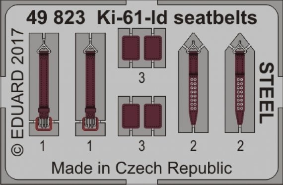 1/48 SET Ki-61-Id seatbelts STEEL