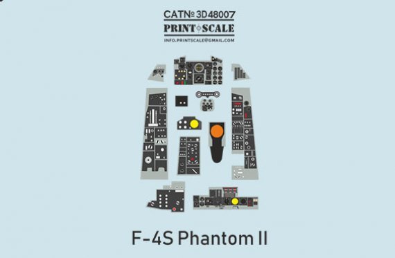1/48 Instrumental panel McDonnell F-4S Phantom II