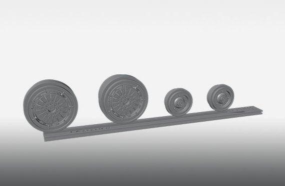 1/72 Phantom F-4 wheels
