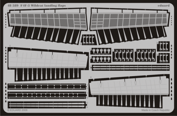 Eduard F4F-3 Wildcat landing flaps