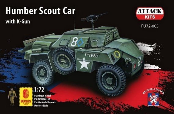 1/72 Humber Scout Car with K-Gun 2x CZ, PL