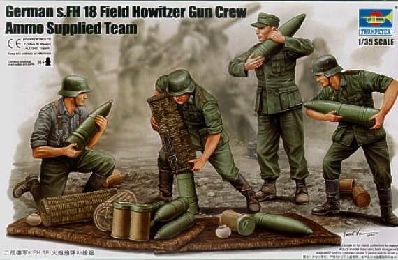 Trumpeter Figuren s.FH 18 Gesch�tzcrew 1/35