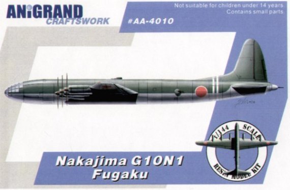 Anigrand 1/144 Nakajima G10N1 Fugaku + 3 Bonus Resina