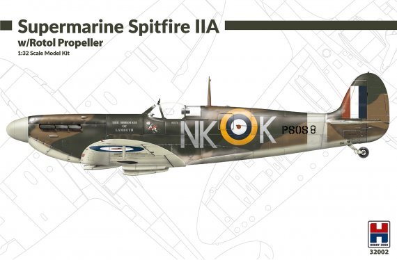 1/32 Supermarine Spitfire Mk.IIA with Rotol Propeller full set