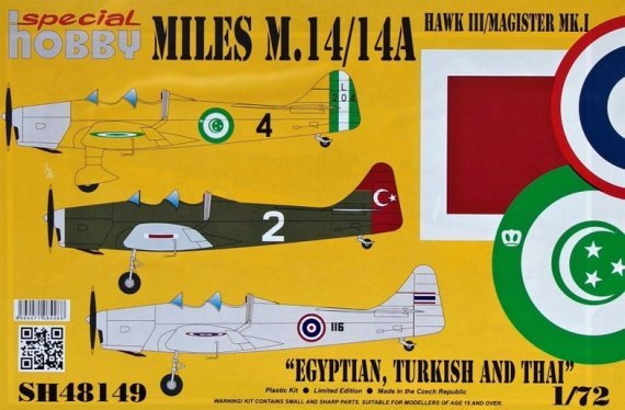 1/48 Miles M.14A Magister Mk.I (Egypt,Turkey,Thai)