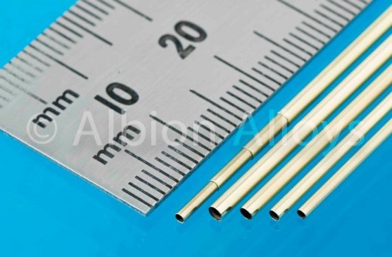 Slide Fit Tube Selection Pack1.2mm Brass Tube 1.4mm Brass Tube1.