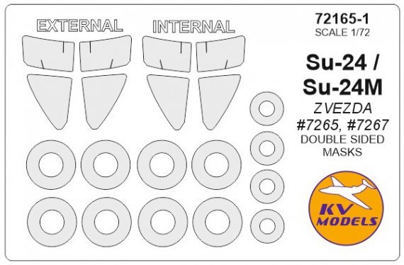 1/72 Sukhoi Su-24 Double-sided and wheels masks