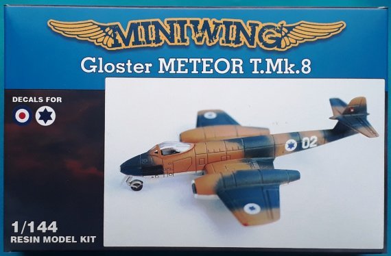 1/144 Gloster Meteor F.8 with decals for IAF