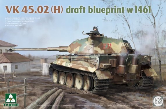 1/35 Vk 45.02 H Draft Blueprint w1461 Heavy Tank