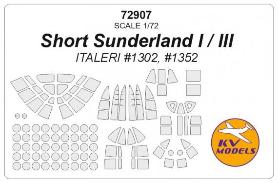 1/72 Short Sunderland Mk.I / Mk.III paint masks