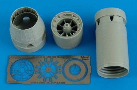 1/48 Mirage 2000C/B/D/N exh.nozzles  closed (EDU)