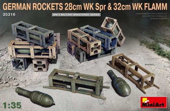 1/35 German Rockets 28cm WK Spr & 32cm WK Flamm