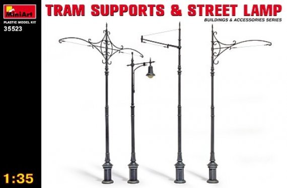 1/35 Tram Supports & Street Lamp