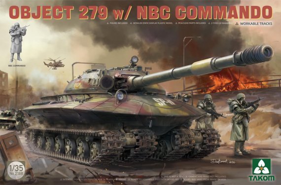 1/35 Soviet Object 279 concept heavy tank with Nbc Commando