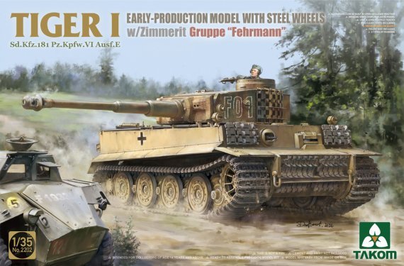 1/35 German WWII Tiger I Early with Zimmerit Gruppe Fehrmann