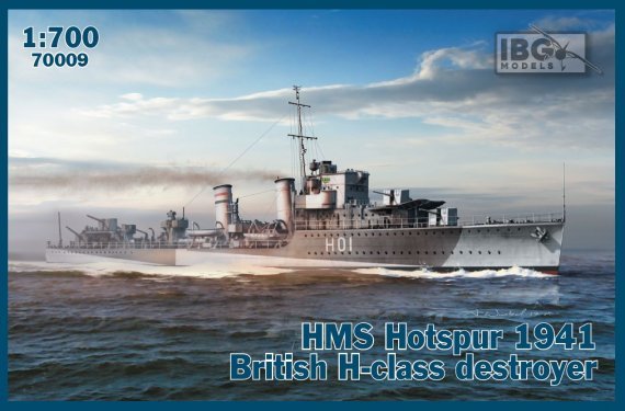 1/700 Hms Hotspur 1941 British H-class destroyer