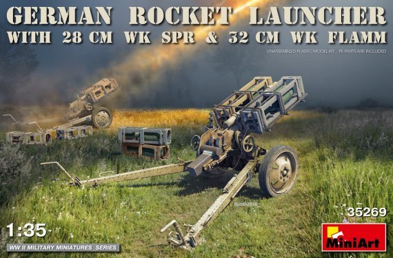 1/35 German rocket launcher with 28cm WK Spr & 32cm WK Flamm