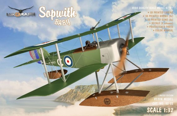 1/32 Sopwith Baby British Service 3 paint schemes