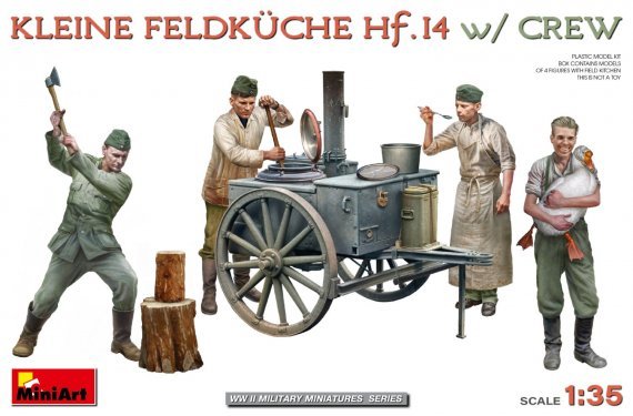 1/35 Kleine Feldkche Hf.14 with Crew 4 figure