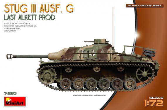 1/72 StuG III Ausf. G Last Alkett Prod 6x camouflages