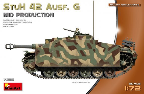 1/72 StuH 42 Ausf. G Mid production 6x camouflages