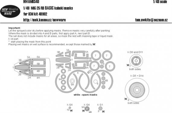 1/48 Mask MiG-25 RB BASIC