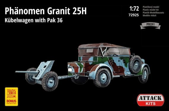 1/72 Phanomen Granit 25H Kbelwagen with Pak 36