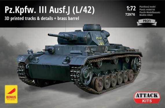 Attack 1/72 Pz.Kpfw. III Ausf.J L/42 PROFI