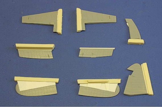 1/48 Westland Wyvern S.4 Control surfaces set