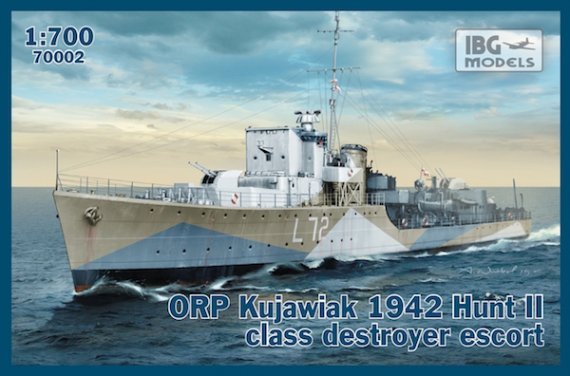 1/700 ORP Kujawiak 1942 Hunt II class destroyer escort