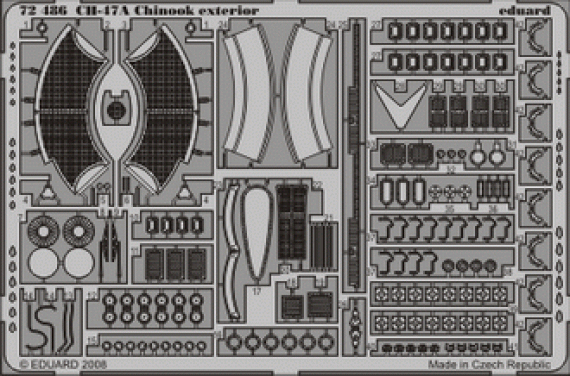 Eduard CH-47A Chinook exterior